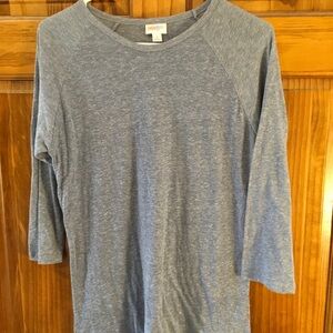 LuLaRoe Women's Heather Gray Long Sleeve‎ Top